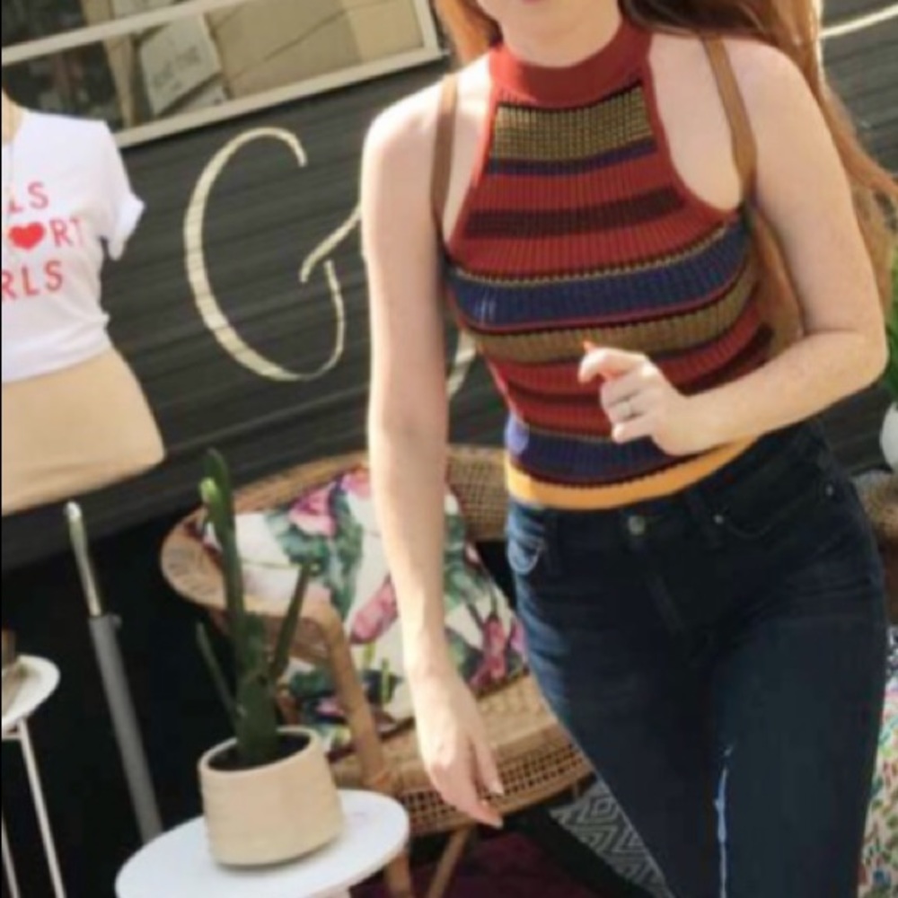 Forever 21 high neck sleeveless sweater